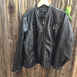 Faux leather jacket